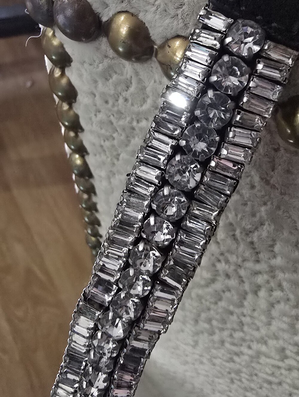 NWT Boden Rhinestone Crystal-Embellished Black Belt. - Picture 2 of 10